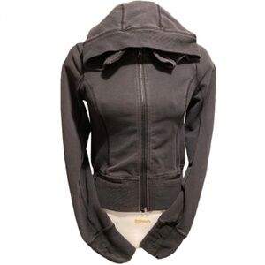 🔥 lululemon Athletica Black  Zip-Up Hoodie Size 6
